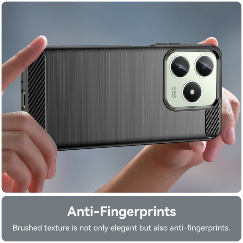 Kryt Realme C63 Kryty Na Mobil Kartáčované Uhlíkové Vlákno