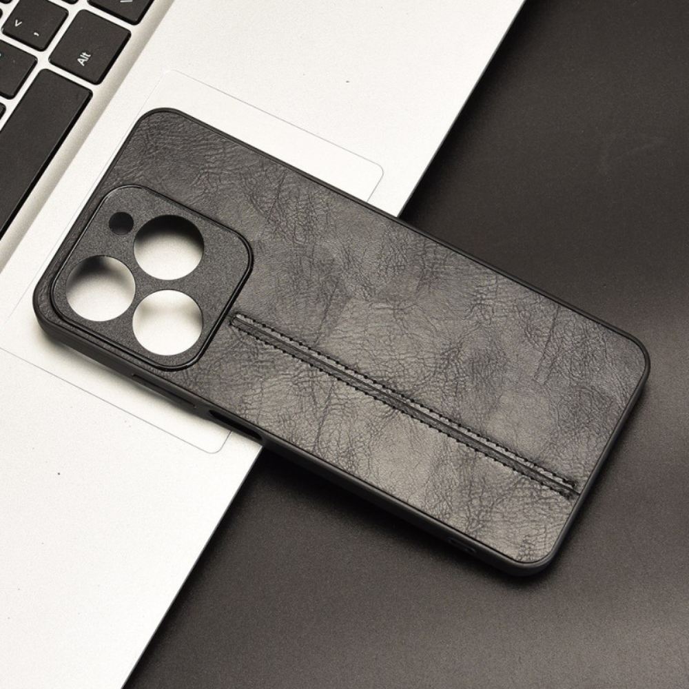 Kryt Realme C63 Kryty Na Mobil Prošívaný Kožený Efekt