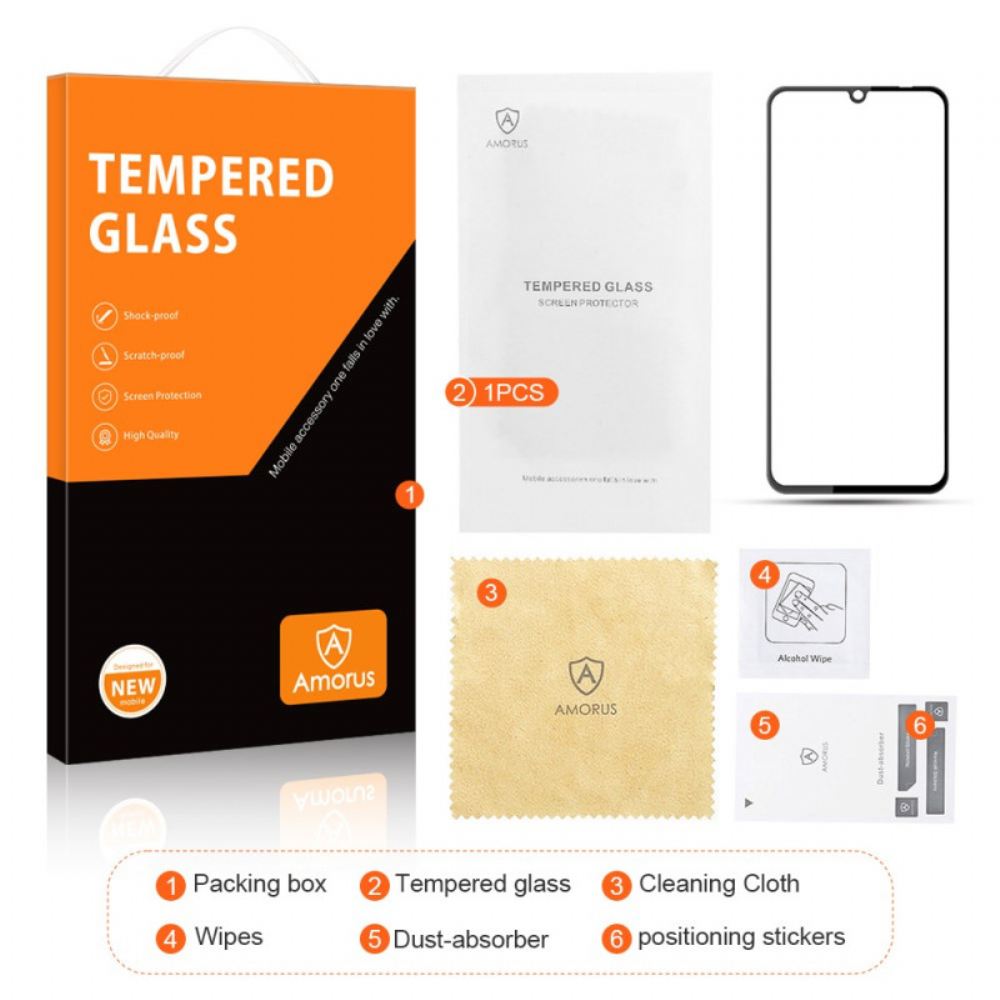 Ochranná Fólie Z Tvrzeného Skla S Plným Pokrytím Pro Realme Note 60x / C63 / C61 Amorus