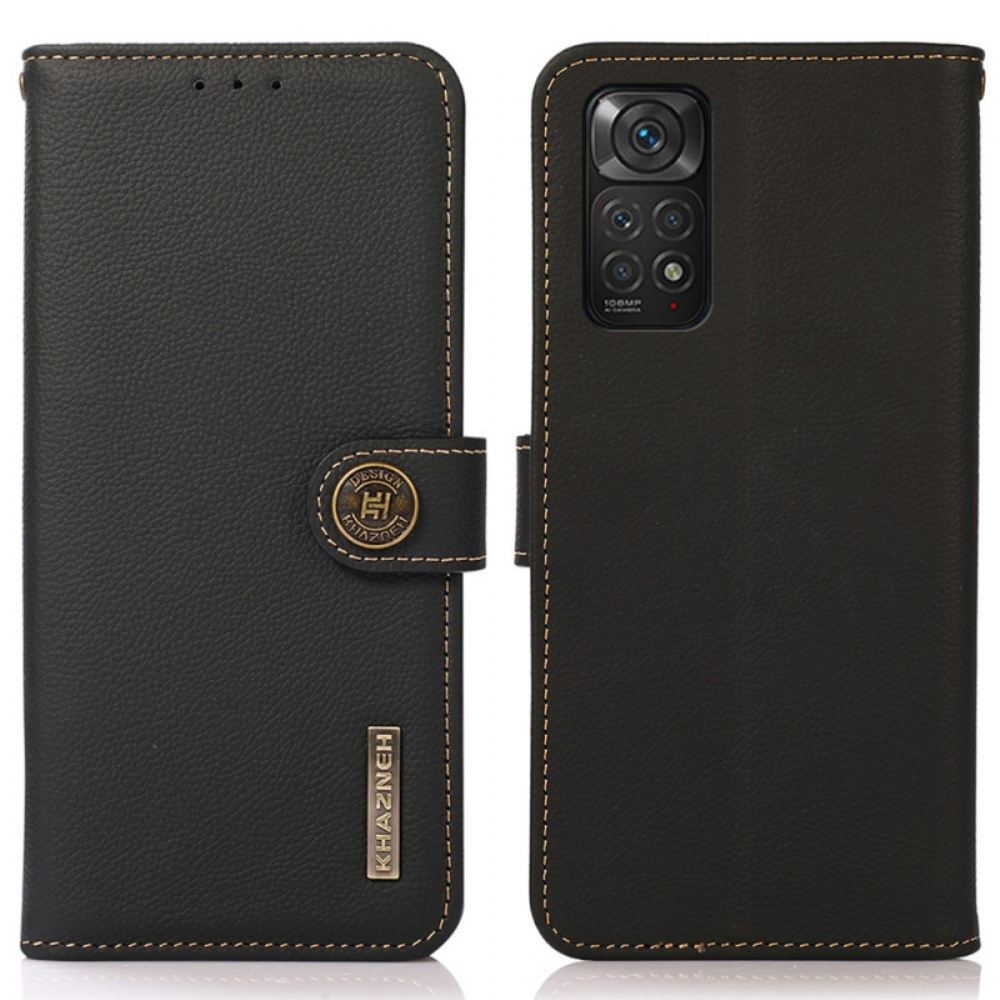 Flipové Pouzdro Na Xiaomi Redmi Note 11 / 11S Khazneh Rfid Pravá Kůže