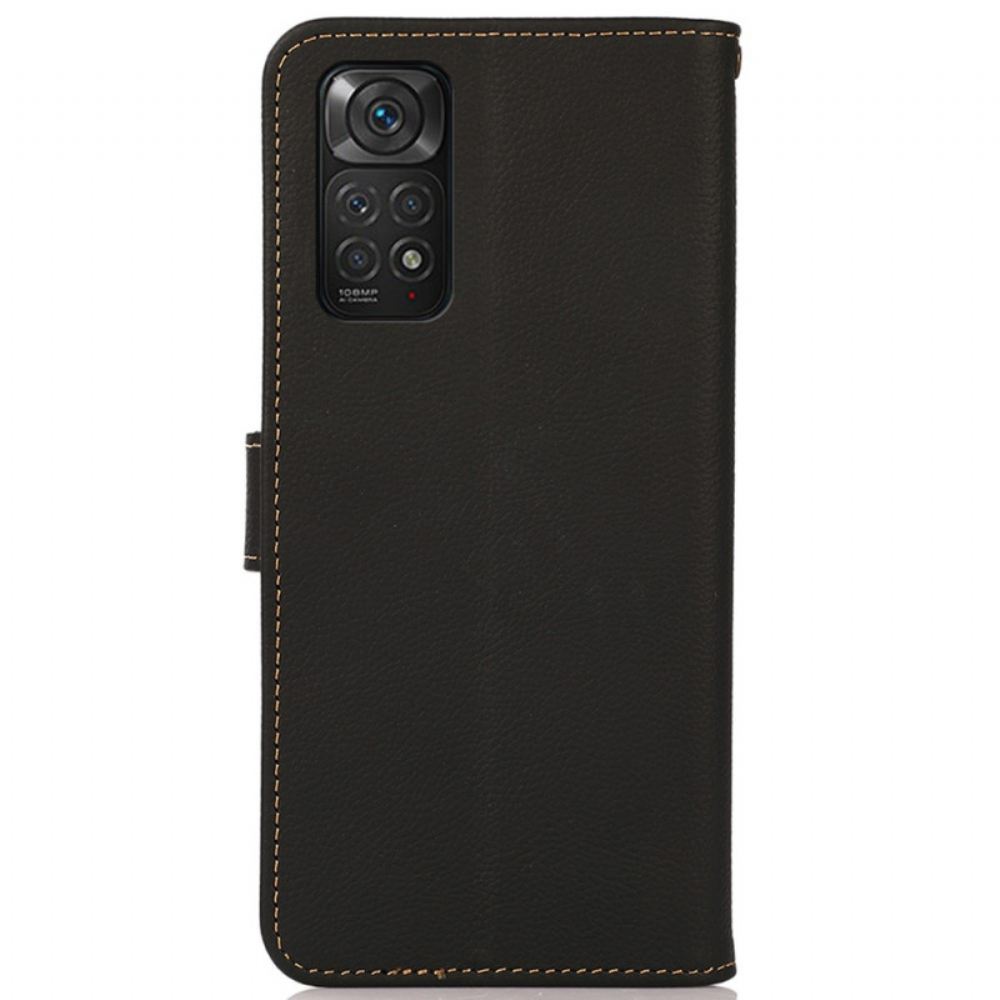 Flipové Pouzdro Na Xiaomi Redmi Note 11 / 11S Khazneh Rfid Pravá Kůže
