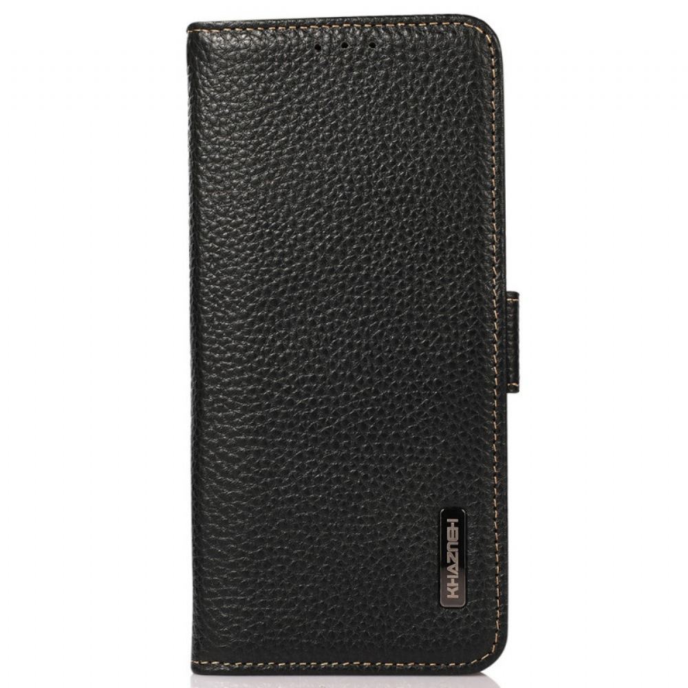Flipové Pouzdro Na Xiaomi Redmi Note 11 / 11S Khazneh Rfid Z Kůže Litchi