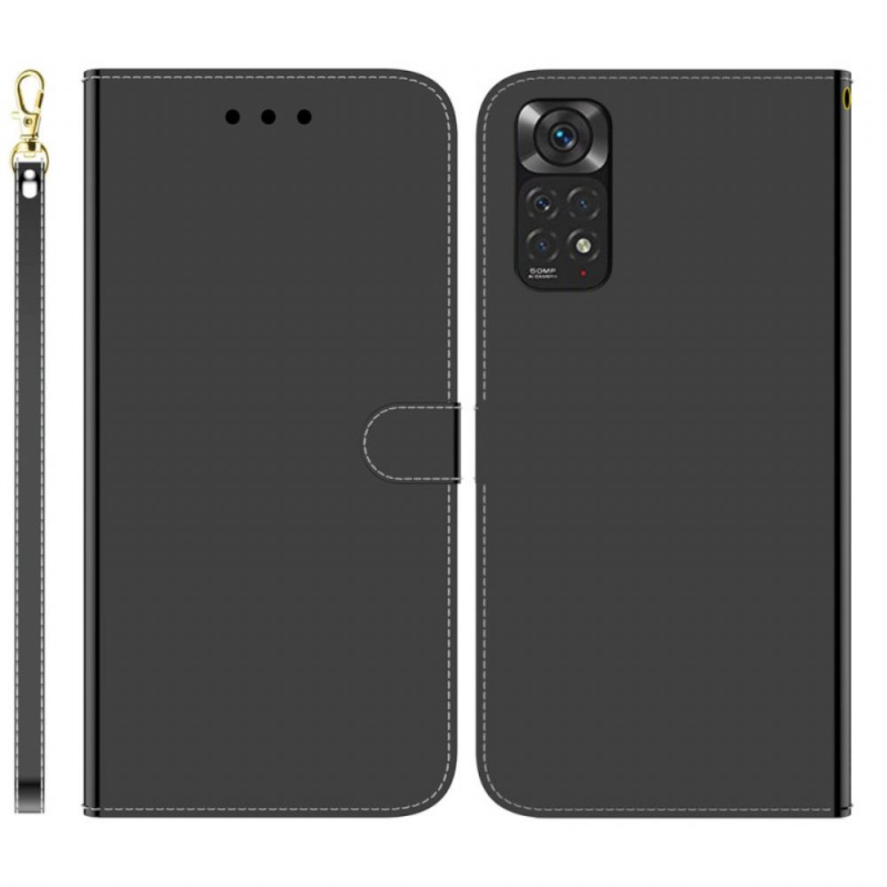 Flipové Pouzdro Na Xiaomi Redmi Note 11 / 11S Kryt Na Zrcadlo Z Umělé Kůže