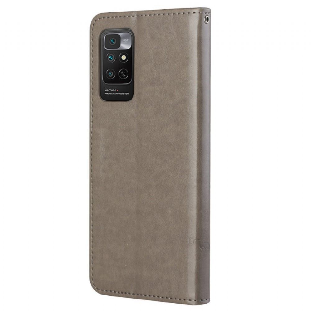 Flipové Pouzdro Na Xiaomi Redmi Note 11 / 11S Na Lana Popruhové Květiny