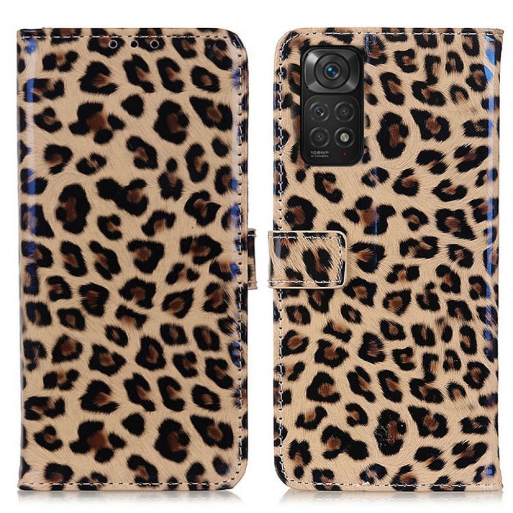 Flipové Pouzdro Na Xiaomi Redmi Note 11 / 11S Obyčejný Leopard