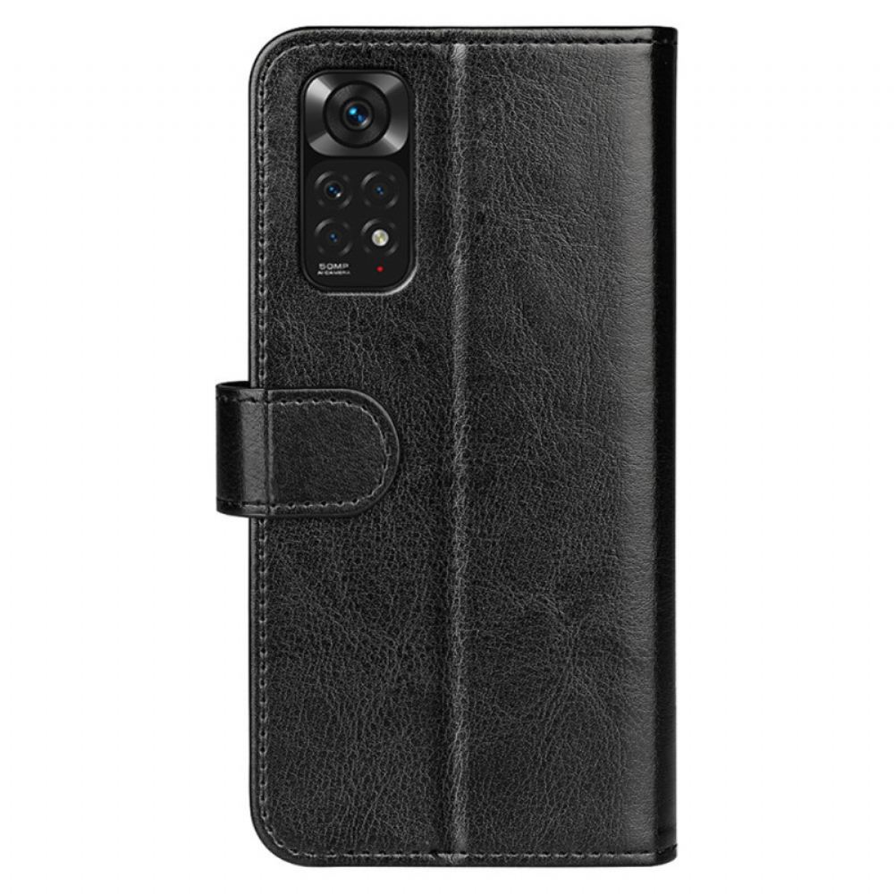 Kožené Pouzdro Na Xiaomi Redmi Note 11 / 11S Klasická Umělá Kůže