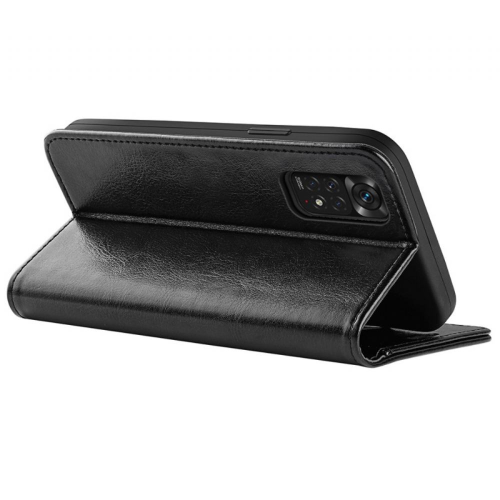 Kožené Pouzdro Na Xiaomi Redmi Note 11 / 11S Klasická Umělá Kůže