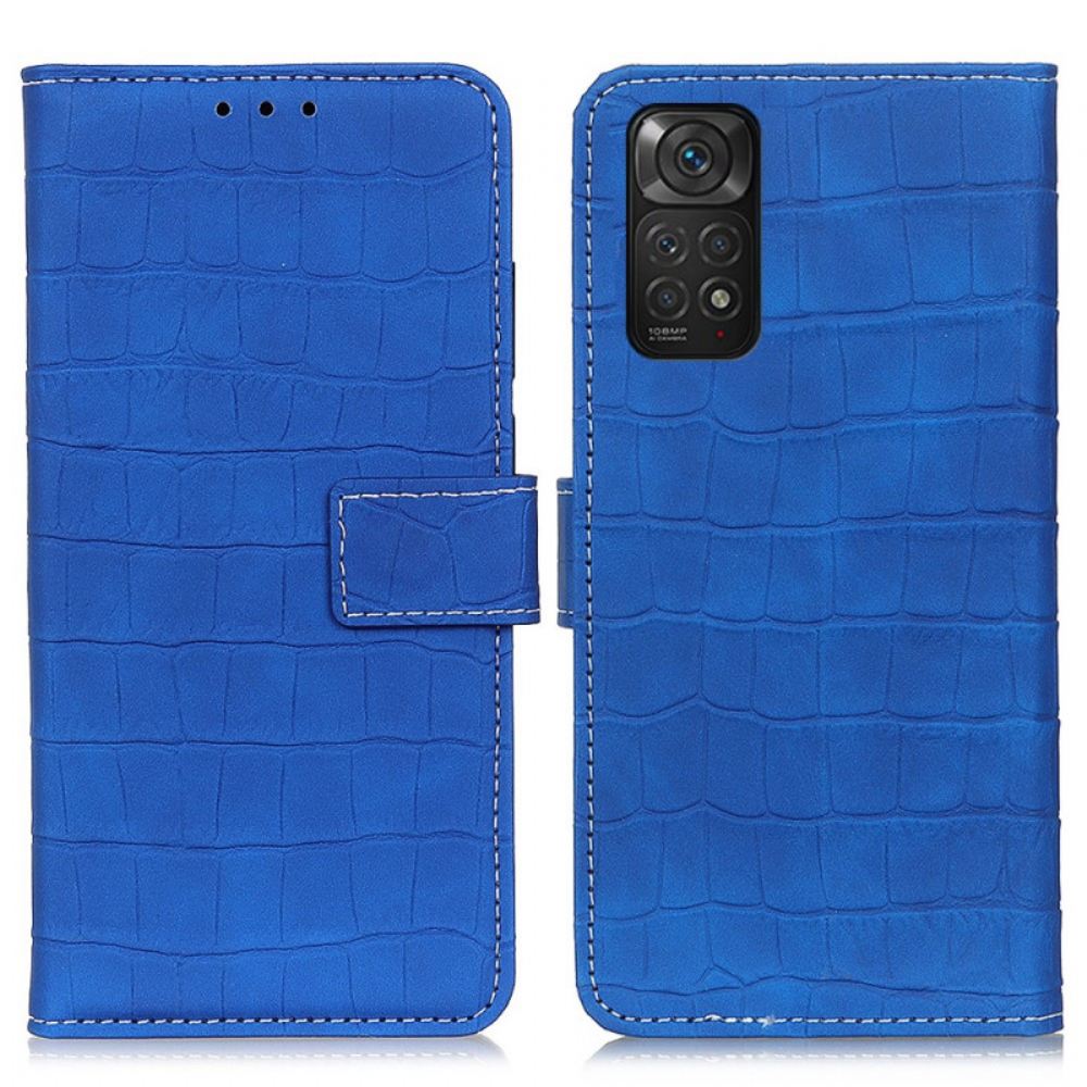 Kožené Pouzdro Na Xiaomi Redmi Note 11 / 11S Krokodýlí Síla