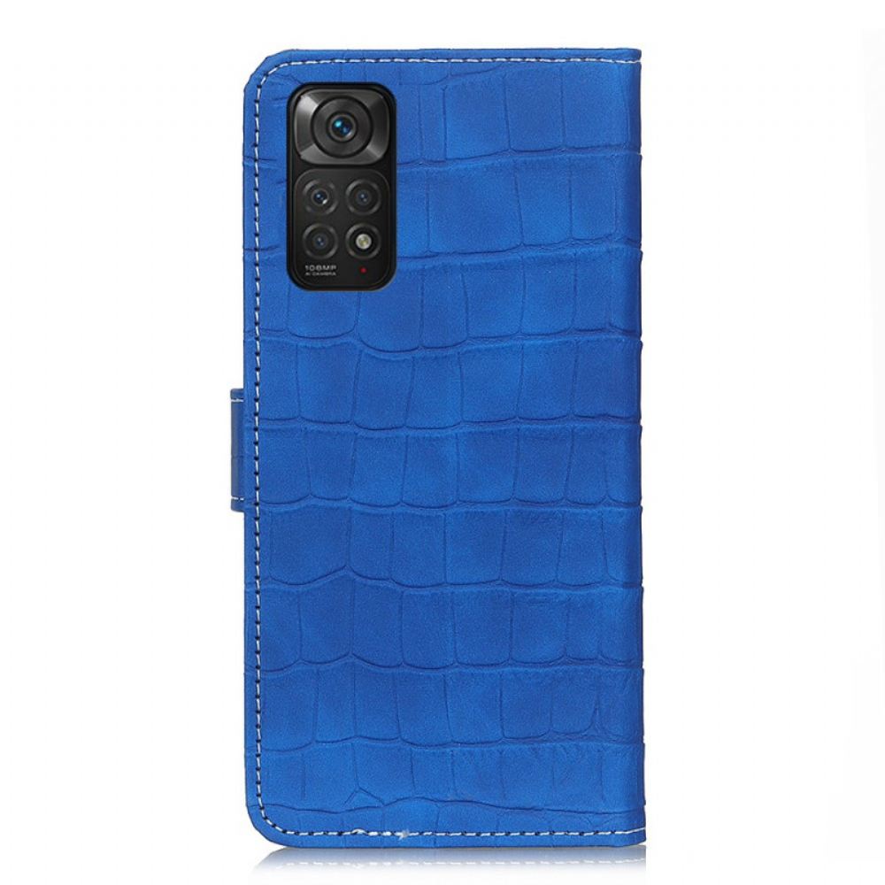 Kožené Pouzdro Na Xiaomi Redmi Note 11 / 11S Krokodýlí Síla