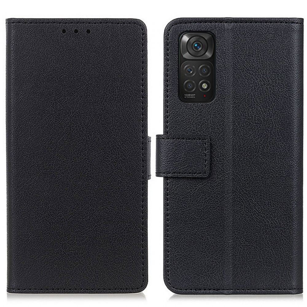 Kožené Pouzdro Na Xiaomi Redmi Note 11 / 11S Prémiová Umělá Kůže Z Liči