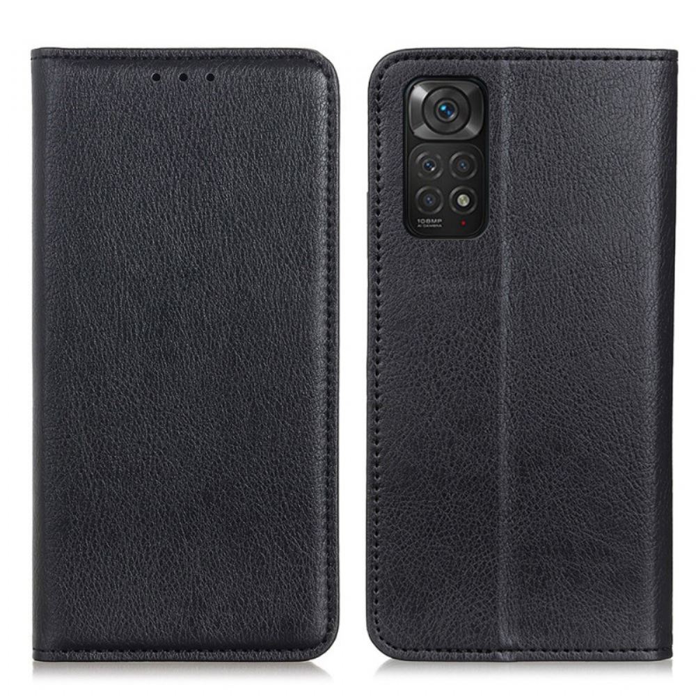 Kryty Na Mobil Na Xiaomi Redmi Note 11 / 11S Flipové Pouzdro Textura Štípané Kůže Z Liči