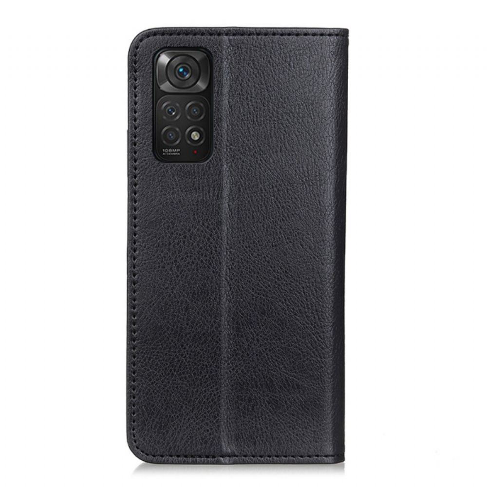 Kryty Na Mobil Na Xiaomi Redmi Note 11 / 11S Flipové Pouzdro Textura Štípané Kůže Z Liči