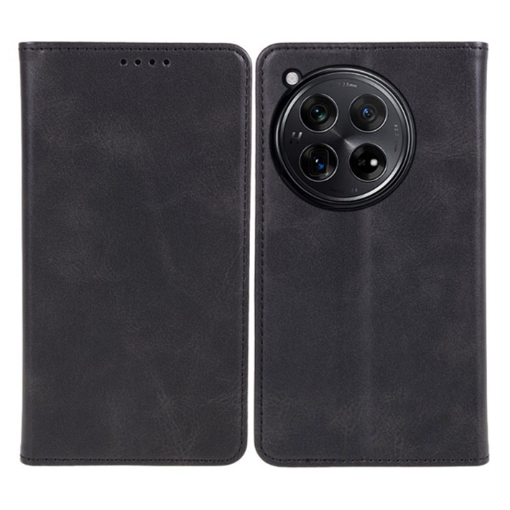 Kožené Pouzdro Folio Oneplus 12 5g Kožený Efekt