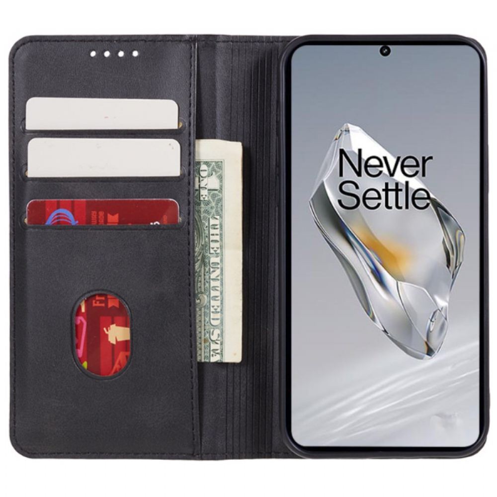 Kožené Pouzdro Folio Oneplus 12 5g Kožený Efekt