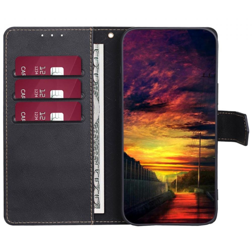 Kožený Kryt Na Oneplus 12 5g S Texturou Kůže