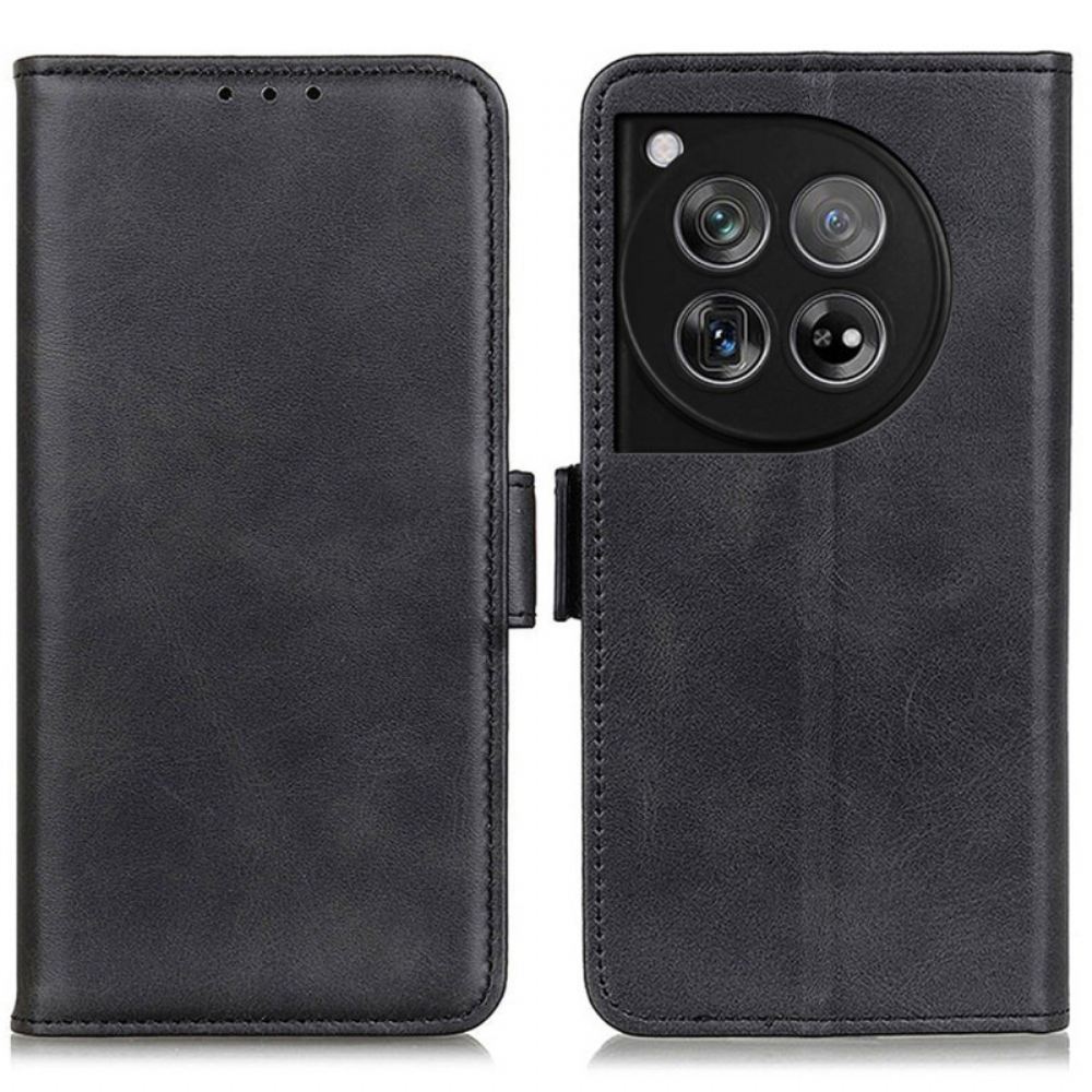 Kožený Kryt Oneplus 12 5g Dvojité Zapínání