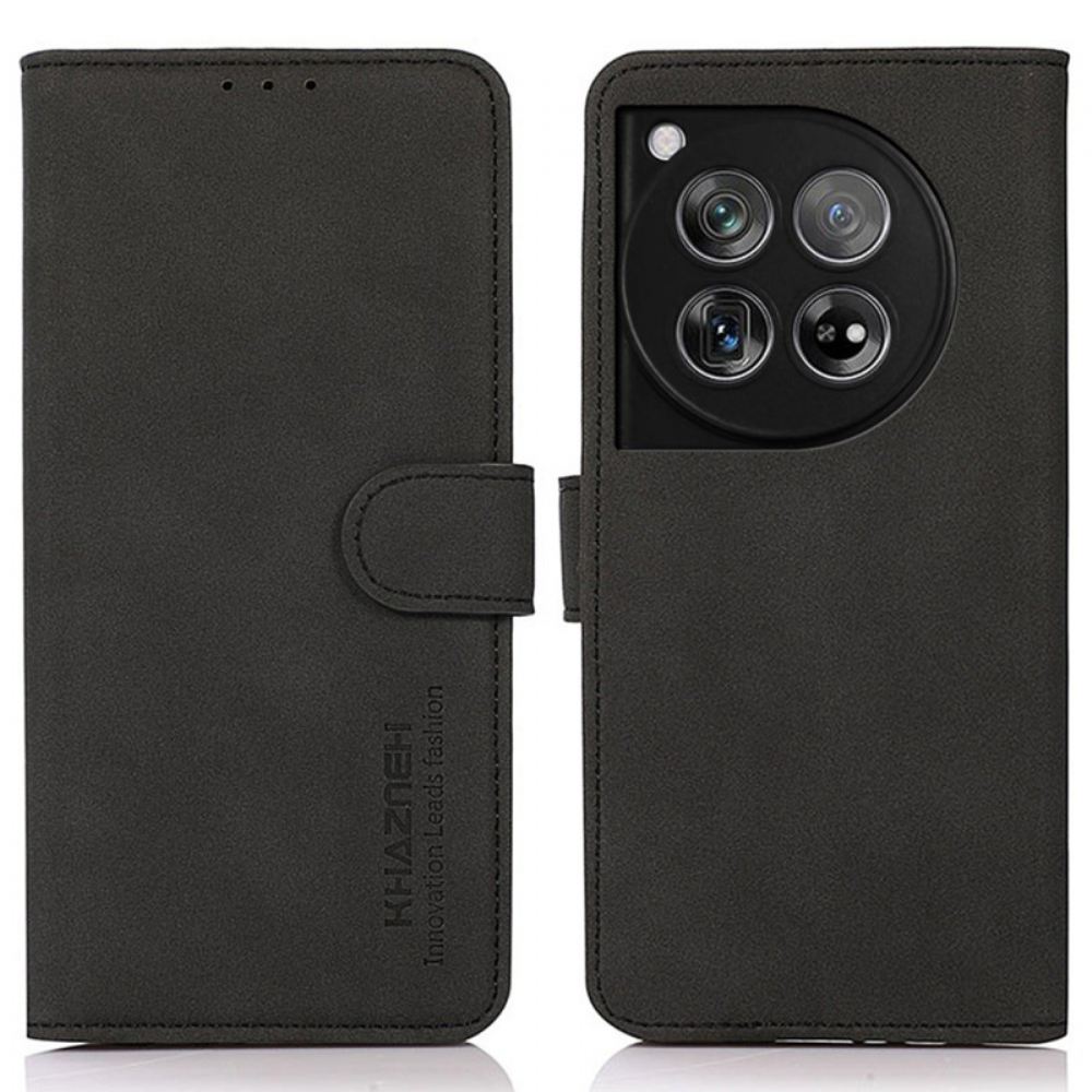 Kožený Kryt Oneplus 12 5g Khazneh Kožený Efekt