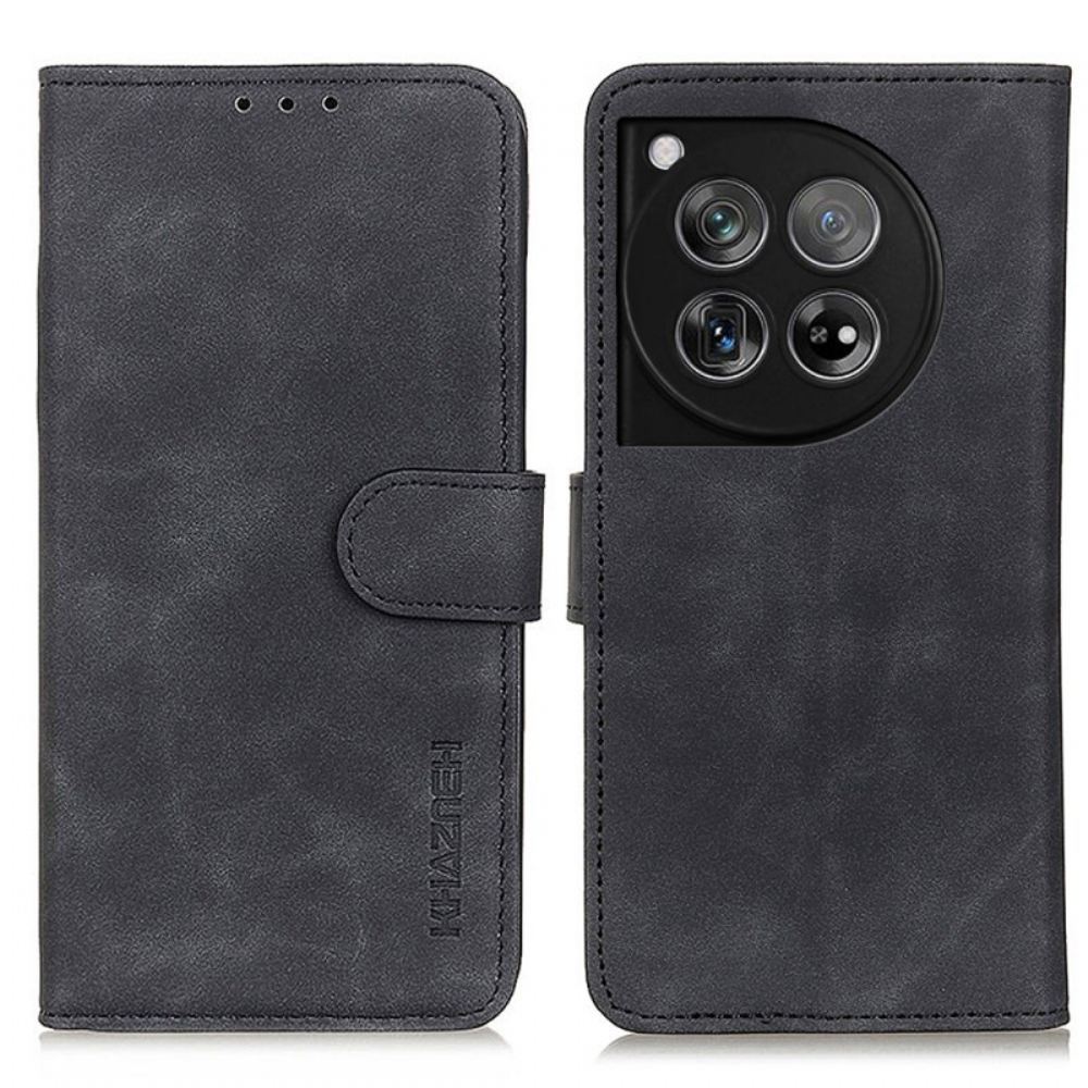 Kožený Kryt Oneplus 12 5g Retro Styl Khazneh