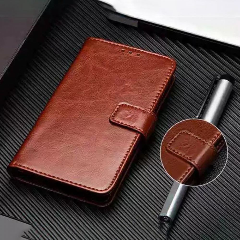Kožený Kryt Oneplus 12 5g Umělá Kůže Retro Idewei