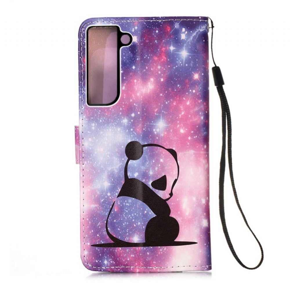 Flipové Pouzdro Na Samsung Galaxy S22 Plus 5G Galaxie Panda
