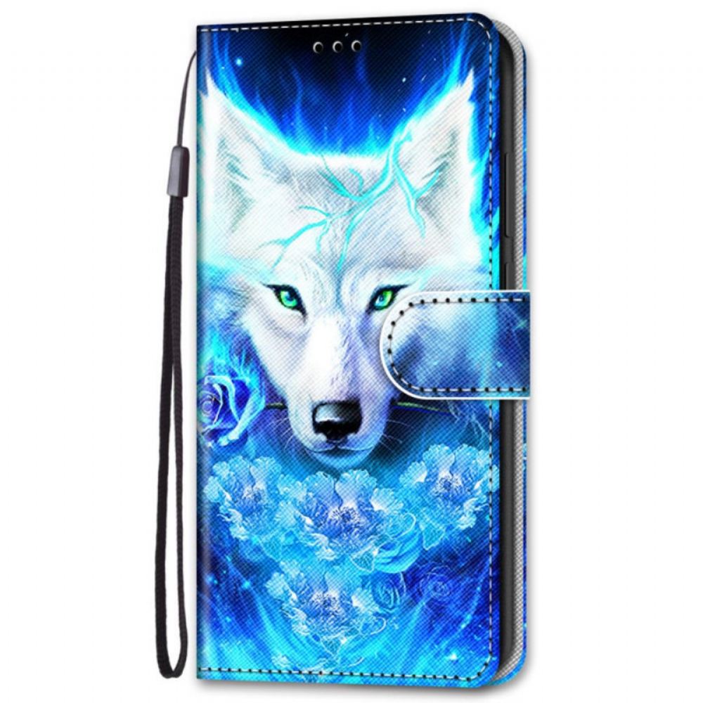 Flipové Pouzdro Na Samsung Galaxy S22 Plus 5G Kouzelný Vlk