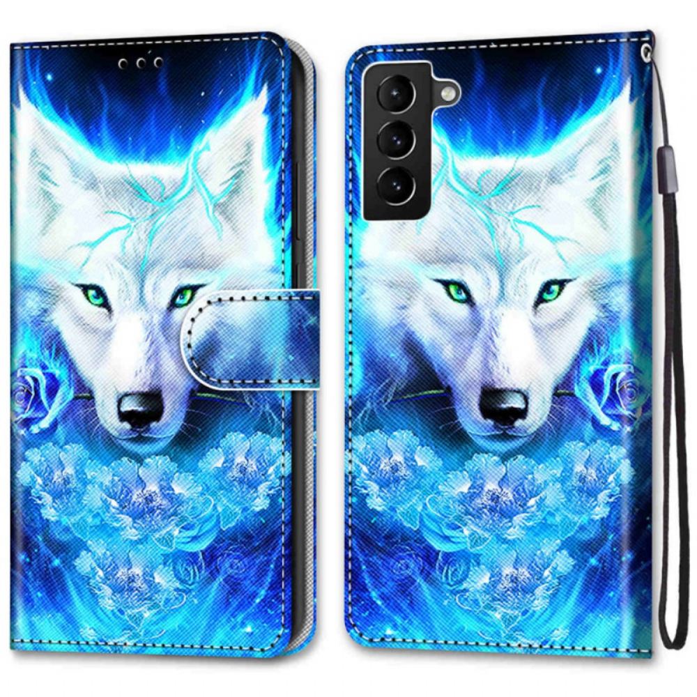 Flipové Pouzdro Na Samsung Galaxy S22 Plus 5G Kouzelný Vlk