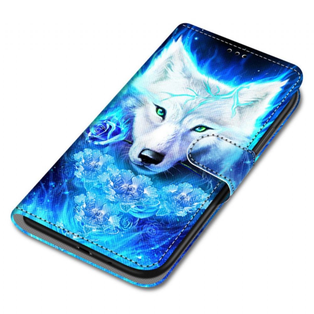 Flipové Pouzdro Na Samsung Galaxy S22 Plus 5G Kouzelný Vlk