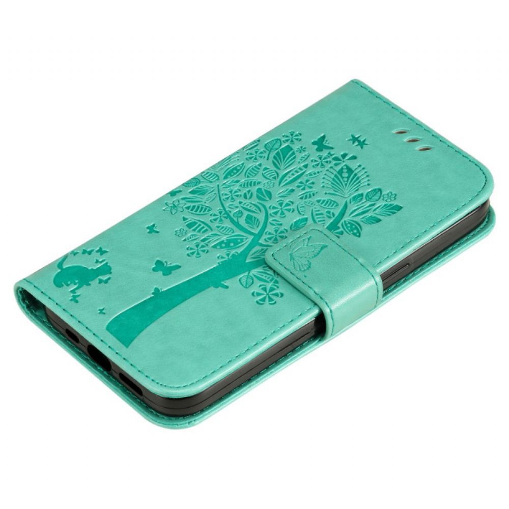 Flipové Pouzdro Na Samsung Galaxy S22 Plus 5G Na Lana Strom A Strappy Cat