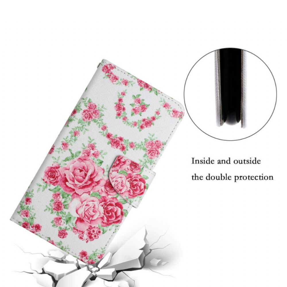 Flipové Pouzdro Na Samsung Galaxy S22 Plus 5G Liberty Royal Flowers