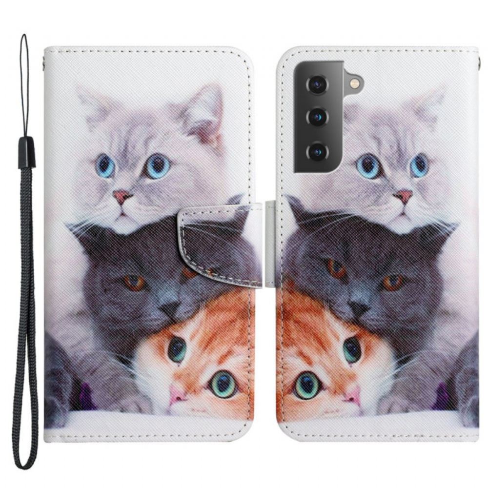 Flipové Pouzdro Na Samsung Galaxy S22 Plus 5G Moje Koťátka