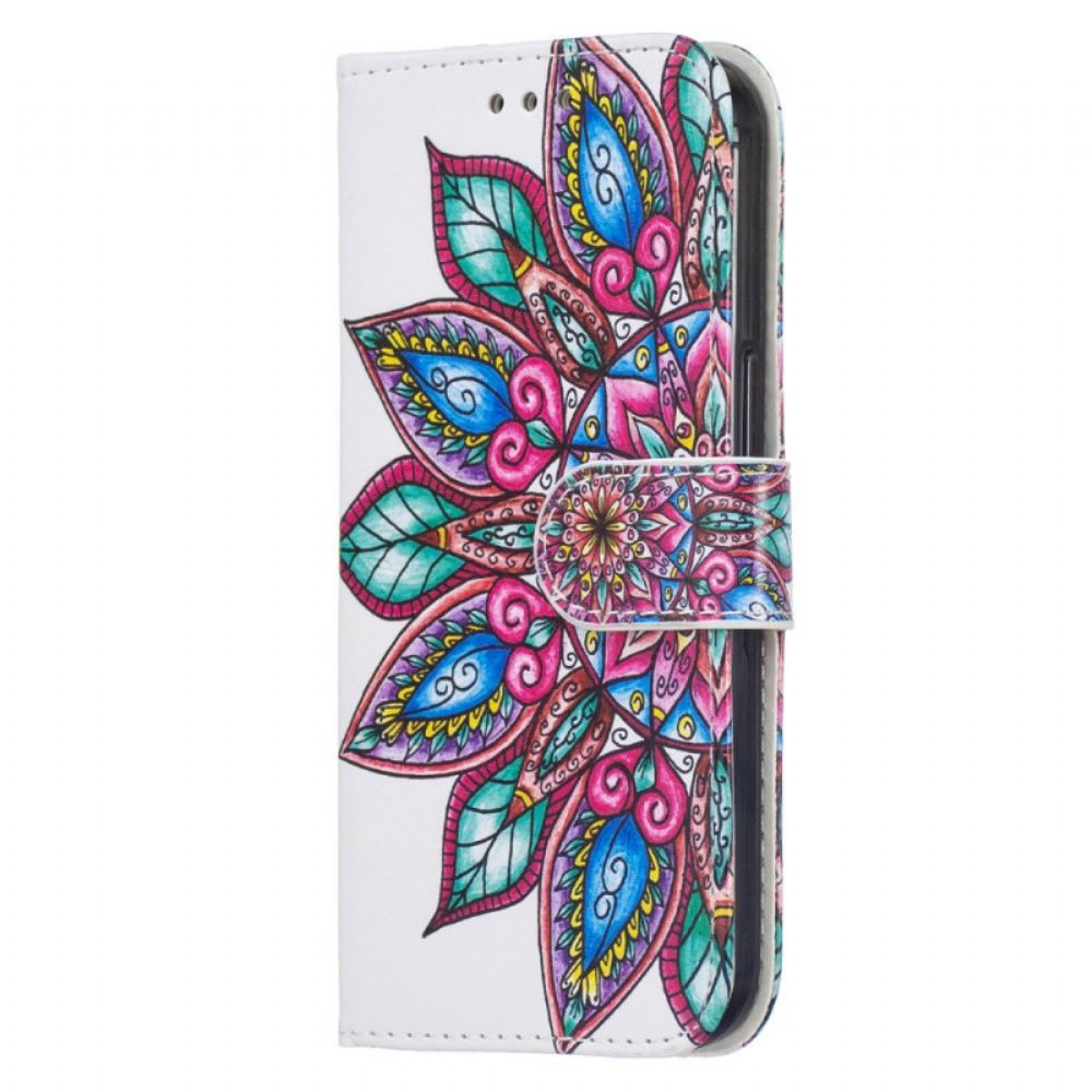 Flipové Pouzdro Na Samsung Galaxy S22 Plus 5G Nakreslená Mandala