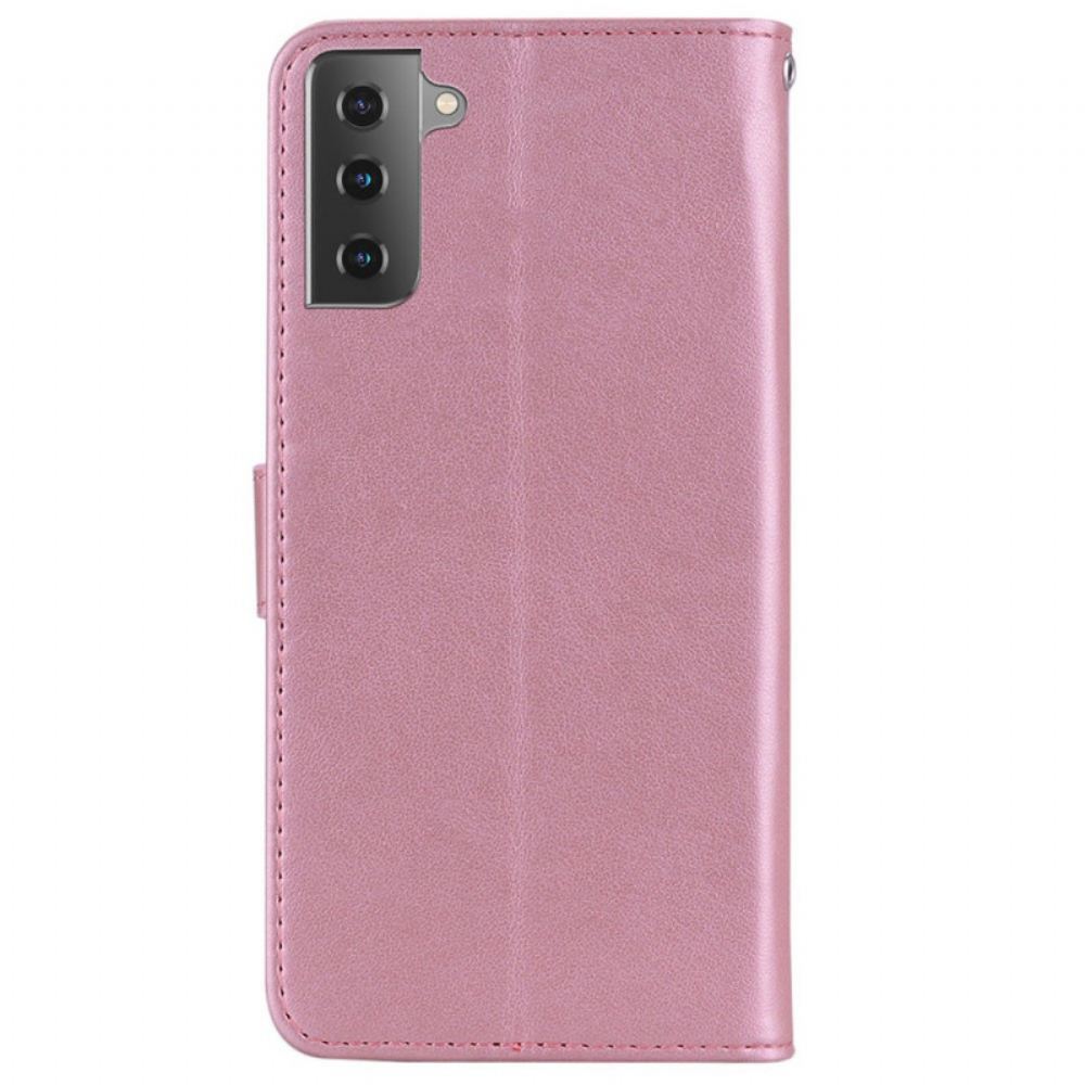 Flipové Pouzdro Na Samsung Galaxy S22 Plus 5G Sova Mandala A Kouzlo