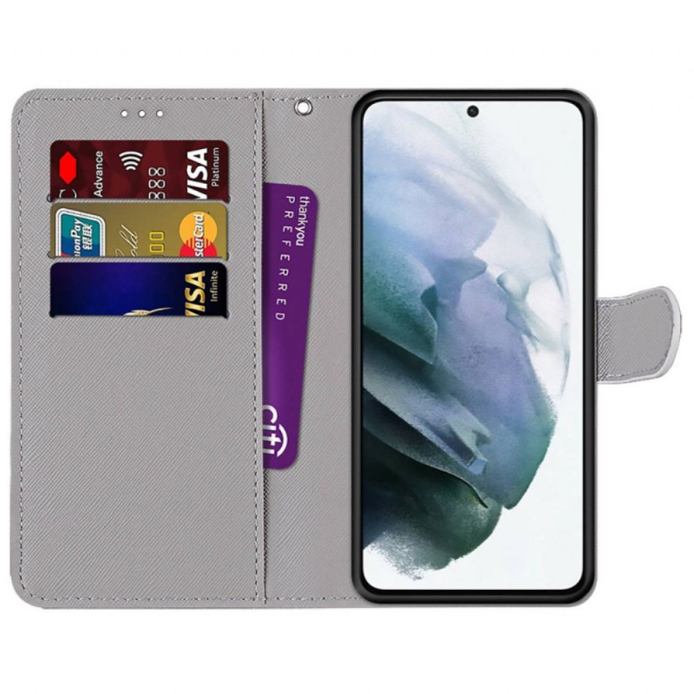 Flipové Pouzdro Na Samsung Galaxy S22 Plus 5G Stopy V Dešti