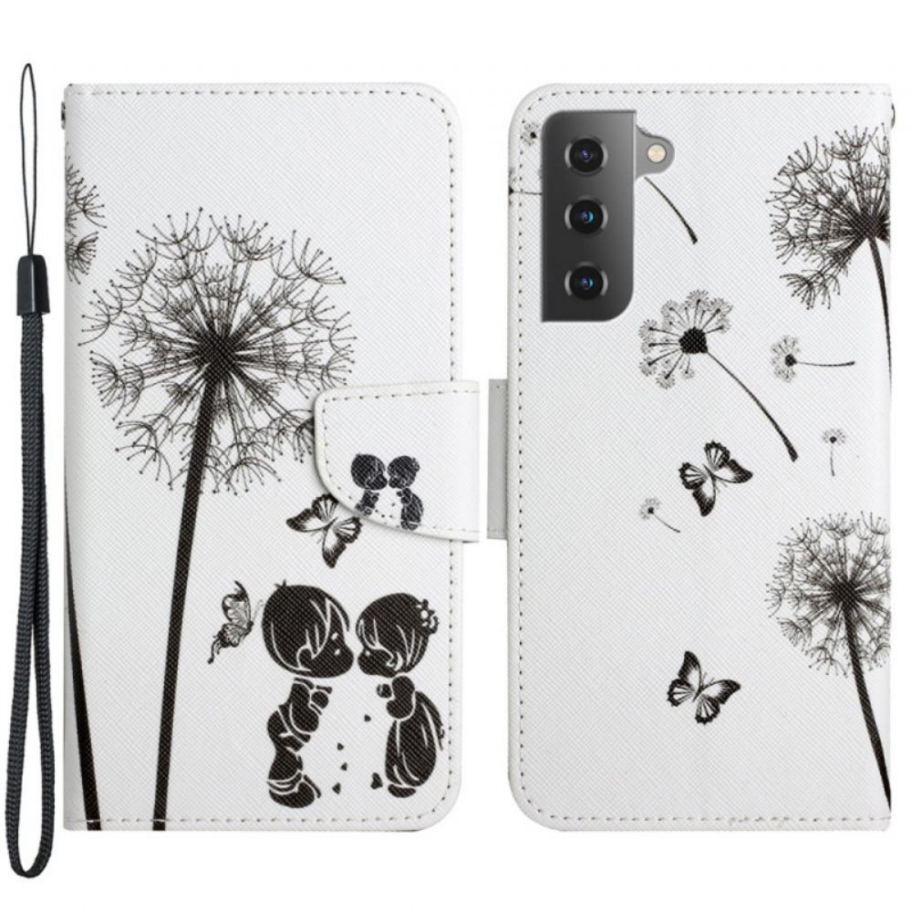 Kožené Pouzdro Na Samsung Galaxy S22 Plus 5G Baby Love Pampeliška