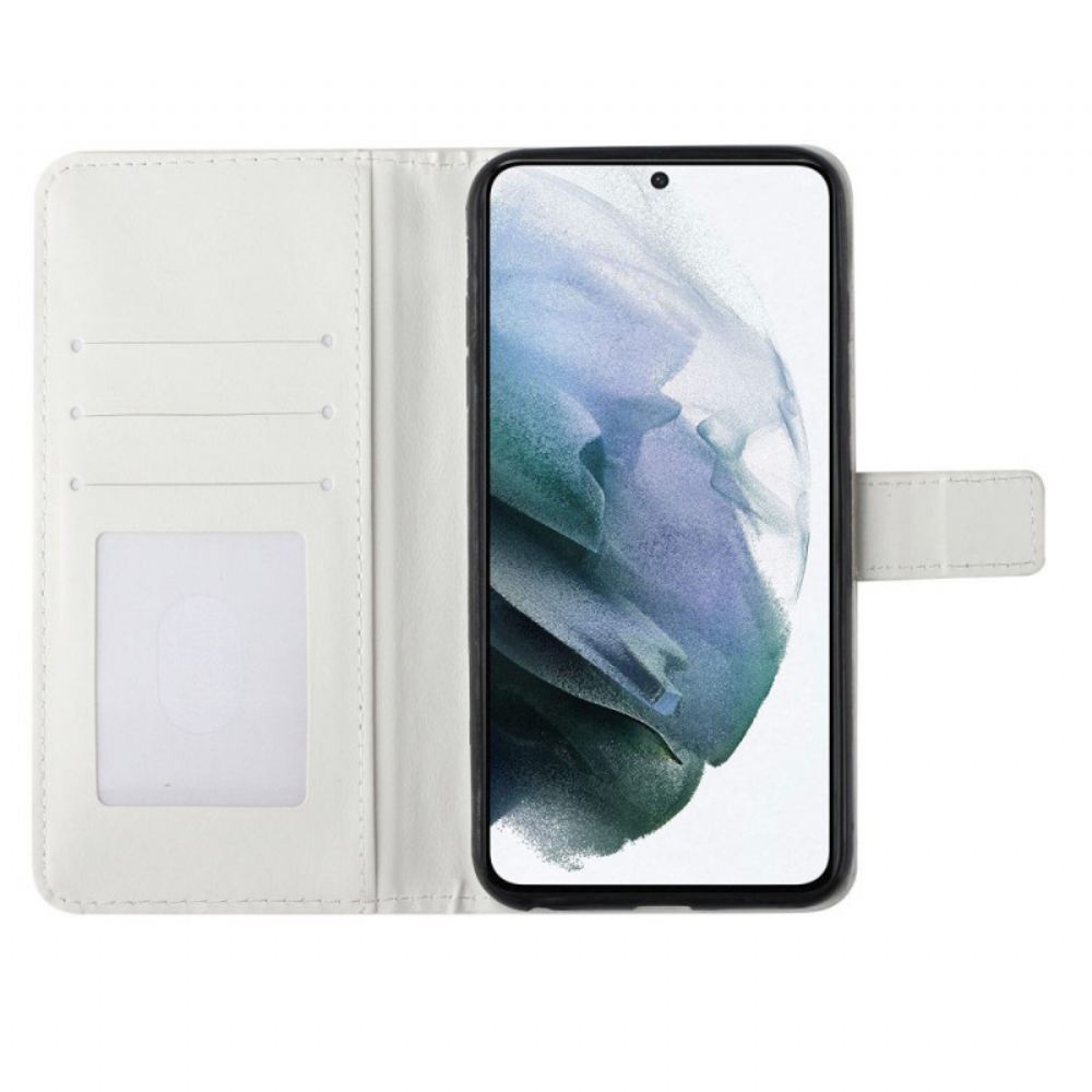 Kožené Pouzdro Na Samsung Galaxy S22 Plus 5G Mramor Navždy A Navždy