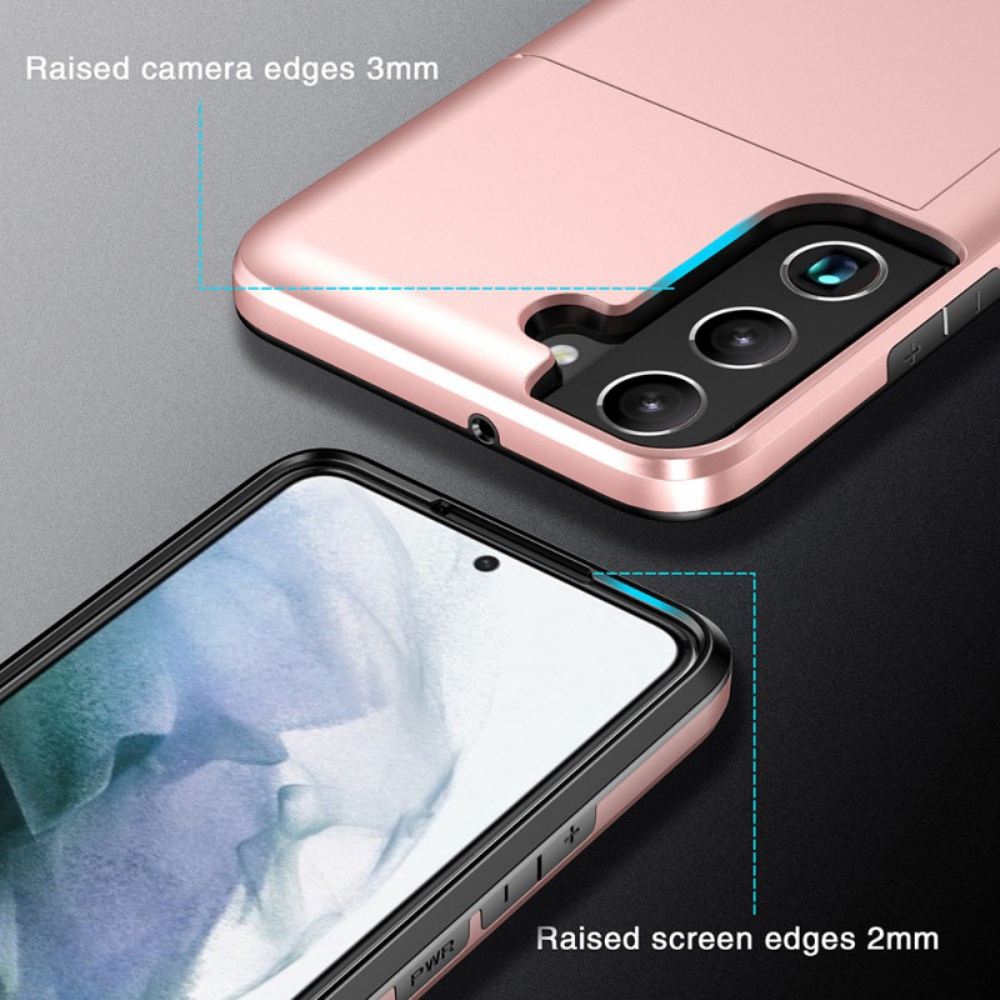 Kryt Na Samsung Galaxy S22 Plus 5G Držák Karty Na Zip