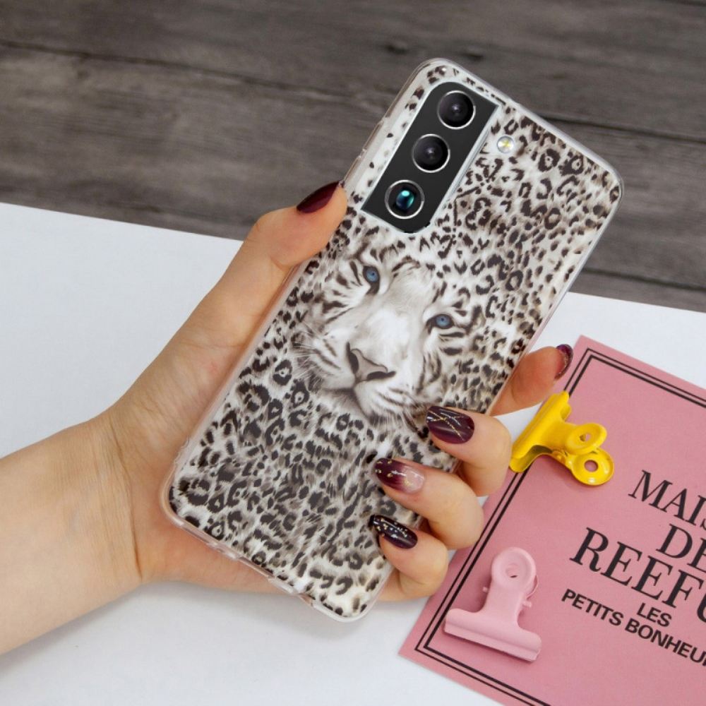 Kryt Na Samsung Galaxy S22 Plus 5G Fluorescenční Leopard