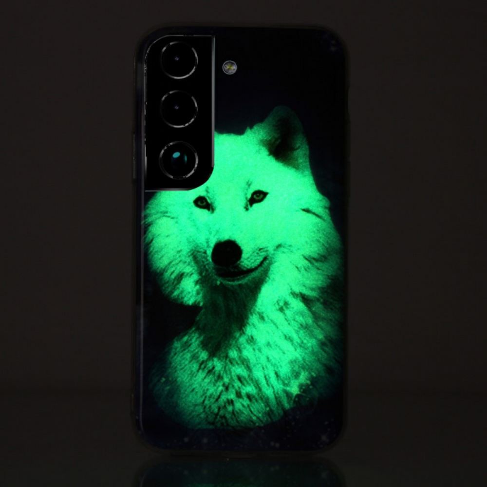 Kryt Na Samsung Galaxy S22 Plus 5G Fluorescenční Vlk