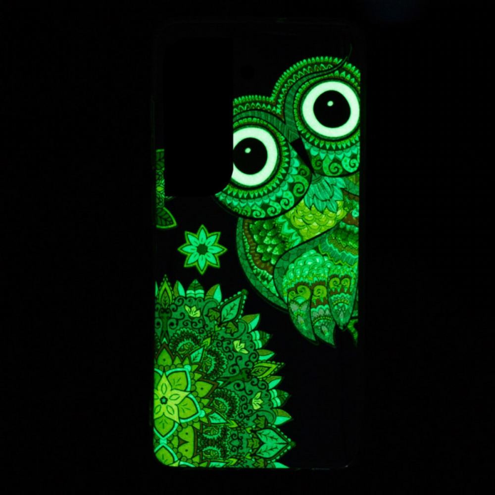 Kryt Na Samsung Galaxy S22 Plus 5G Mandala Fluorescenční Sova