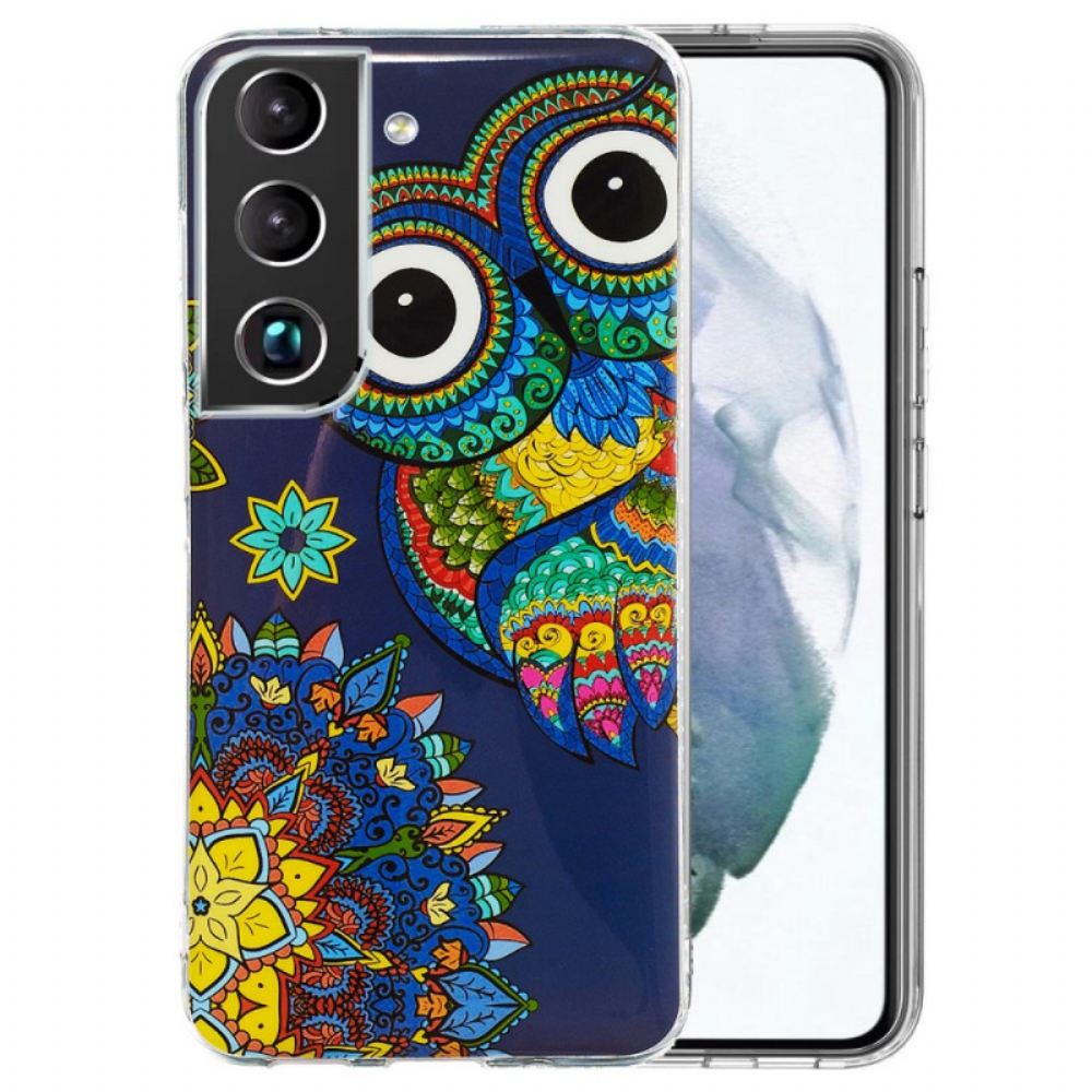 Kryt Na Samsung Galaxy S22 Plus 5G Mandala Fluorescenční Sova