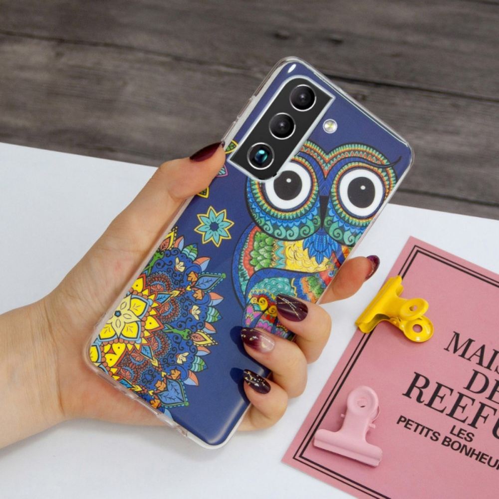 Kryt Na Samsung Galaxy S22 Plus 5G Mandala Fluorescenční Sova