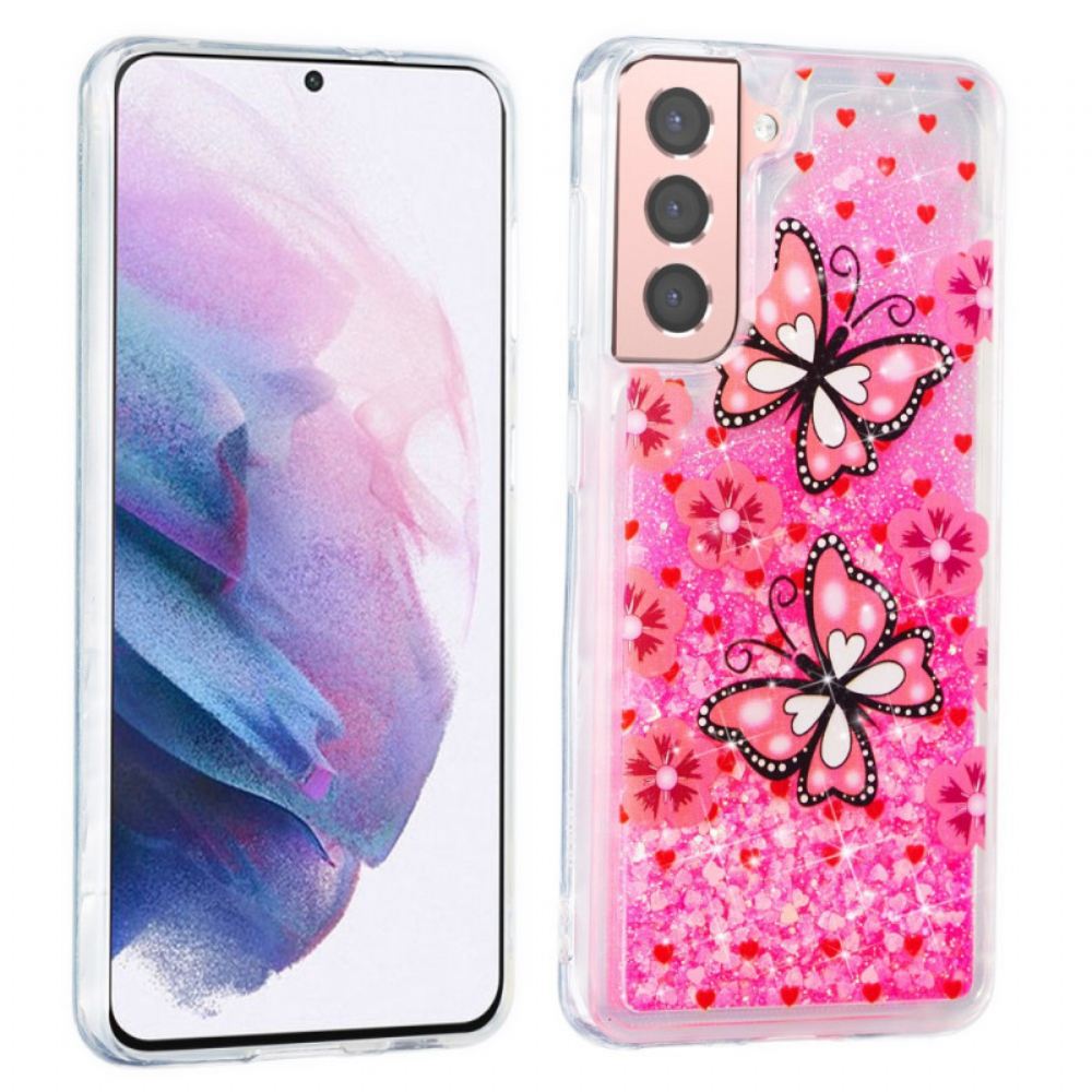 Kryt Na Samsung Galaxy S22 Plus 5G Motýlí Flitry