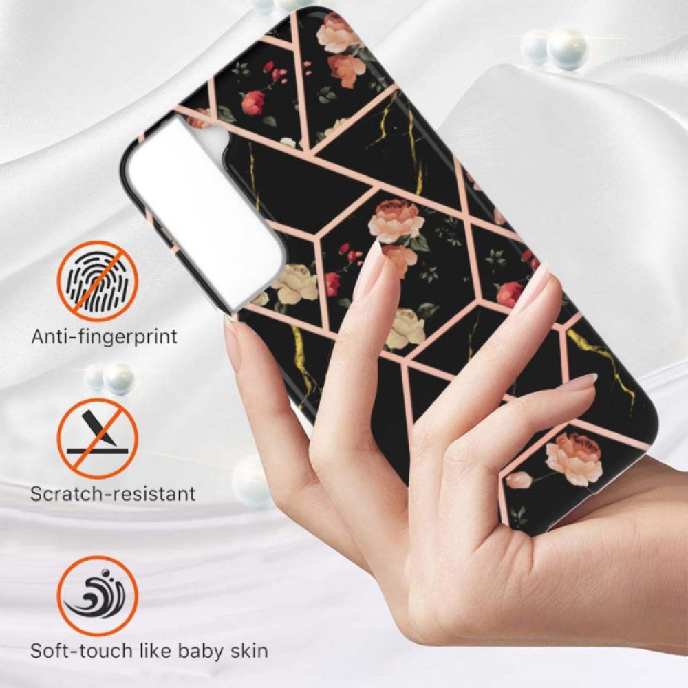 Kryt Na Samsung Galaxy S22 Plus 5G Mramorová Květina