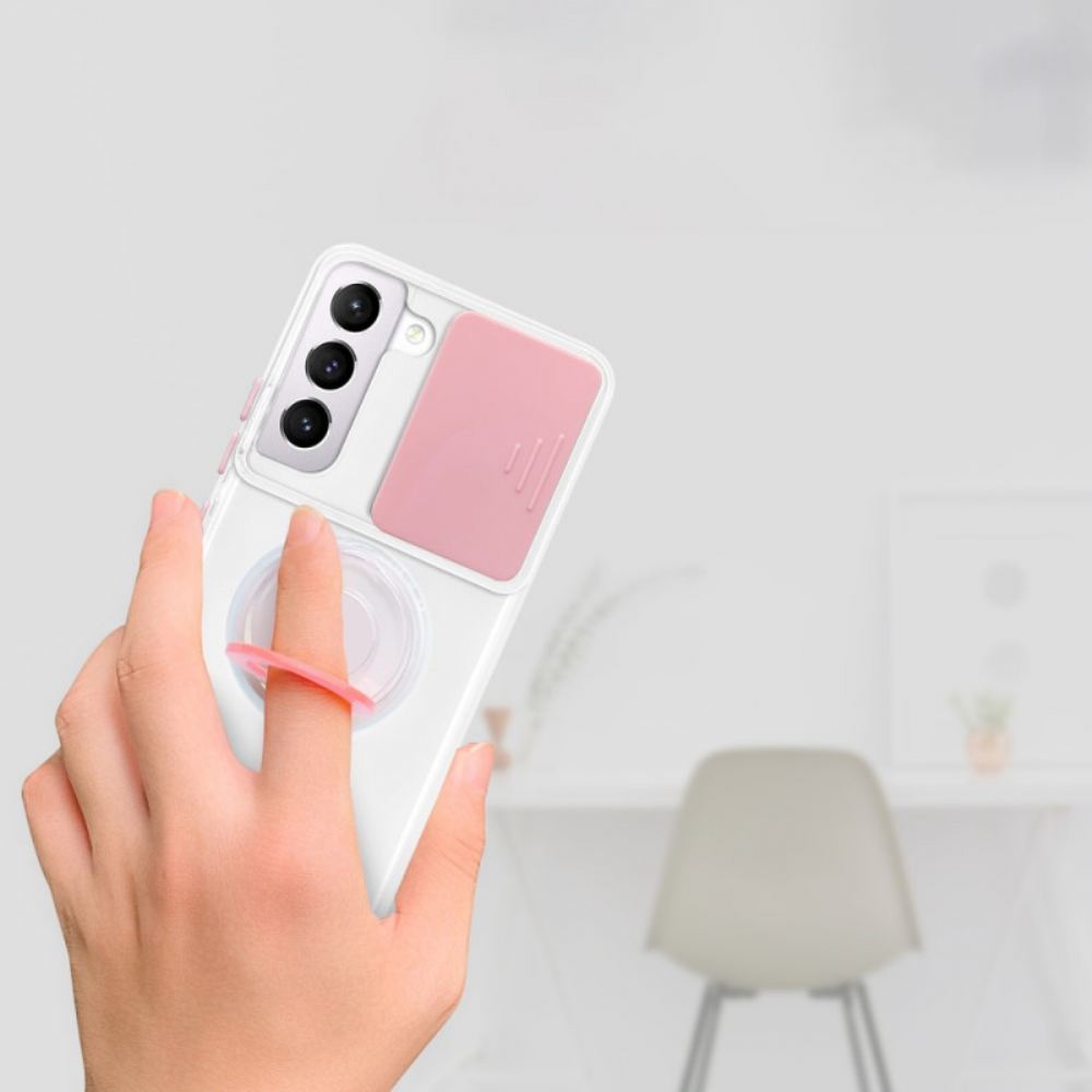 Kryt Na Samsung Galaxy S22 Plus 5G Podpůrný Kroužek A Chrániče Objektivu