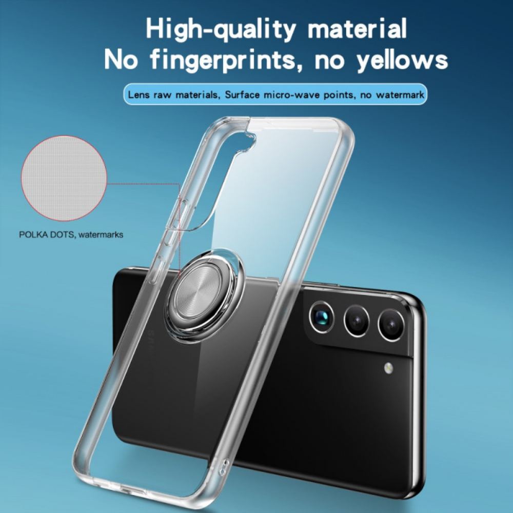 Kryt Na Samsung Galaxy S22 Plus 5G Transparentní Prstencová Podpora