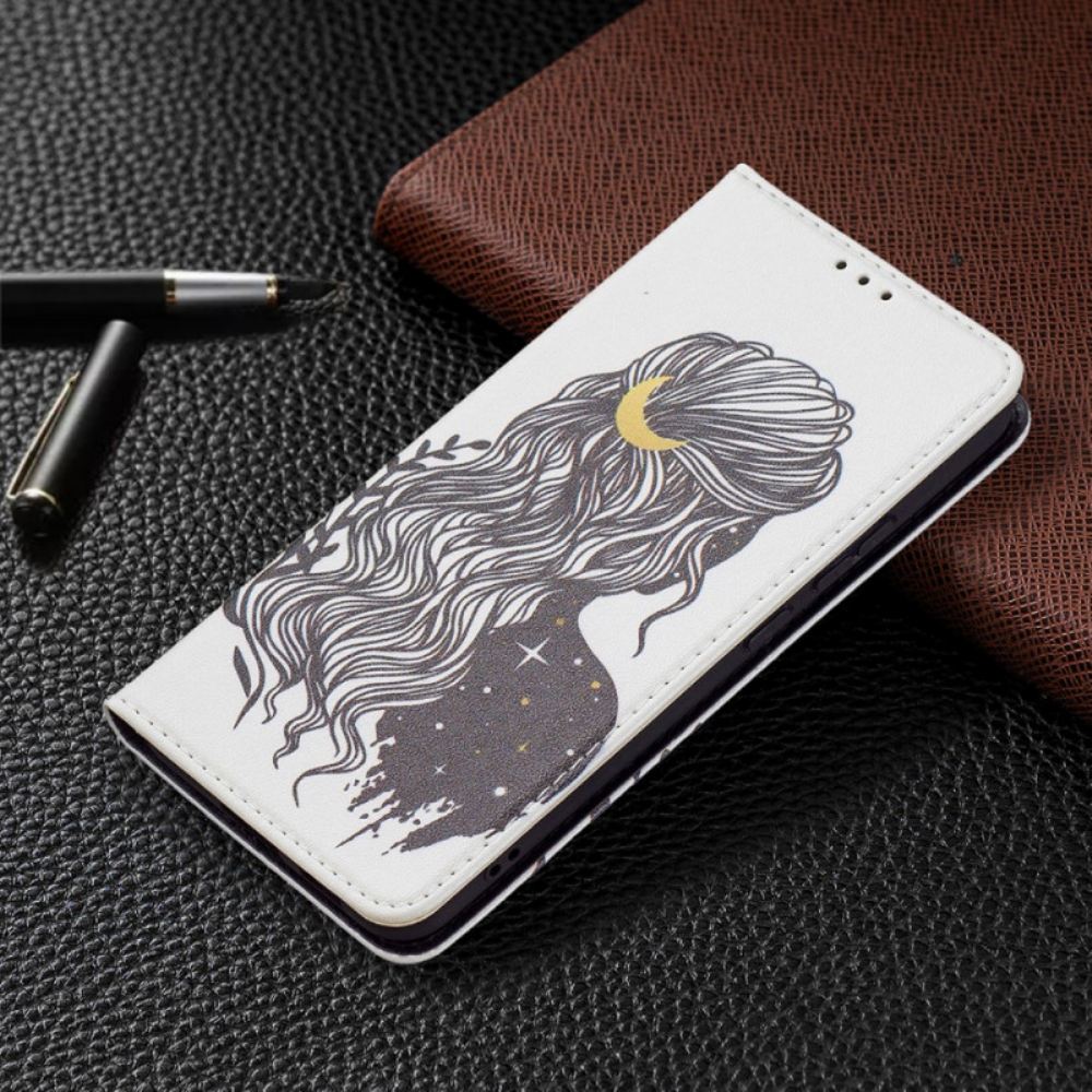 Kryty Na Mobil Na Samsung Galaxy S22 Plus 5G Flipové Pouzdro Krásné Vlasy