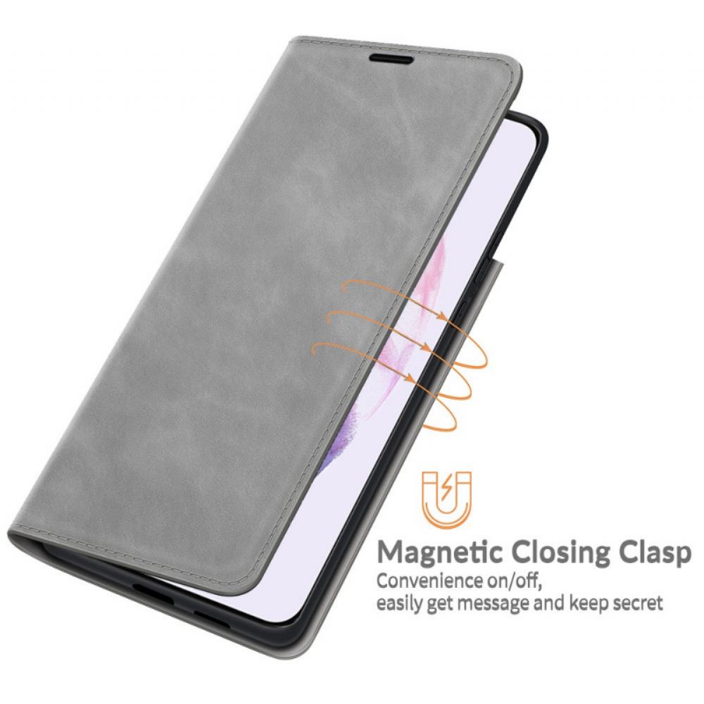 Kryty Na Mobil Na Samsung Galaxy S22 Plus 5G Flipové Pouzdro Stylový Kožený Design
