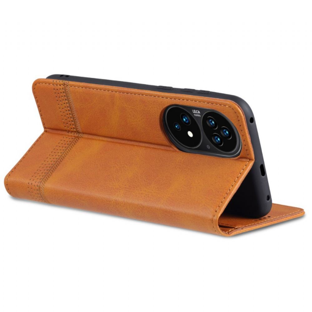 Kryty Na Mobil Na Huawei P50 Pro Flipové Pouzdro Styl Kůže Azns