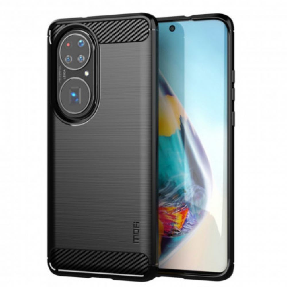 Kryty Na Mobil Na Huawei P50 Pro Mofi Kartáčované Uhlíkové Vlákno