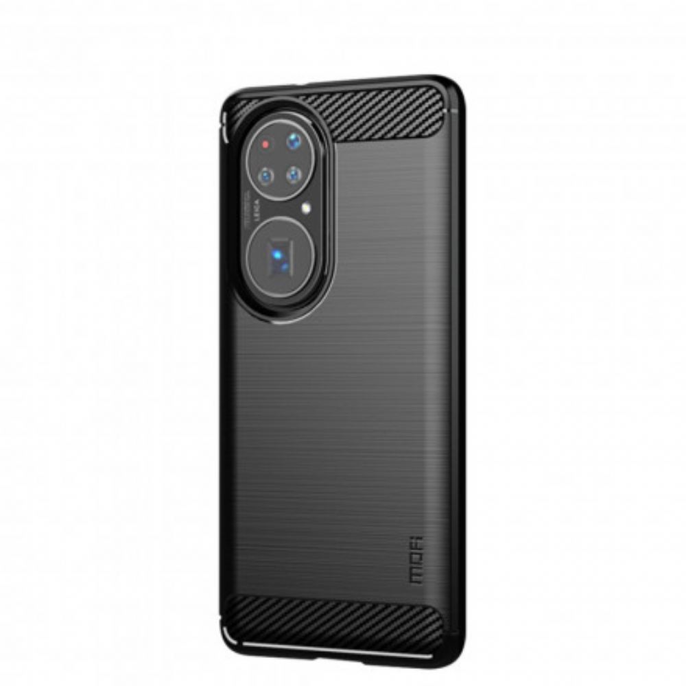 Kryty Na Mobil Na Huawei P50 Pro Mofi Kartáčované Uhlíkové Vlákno
